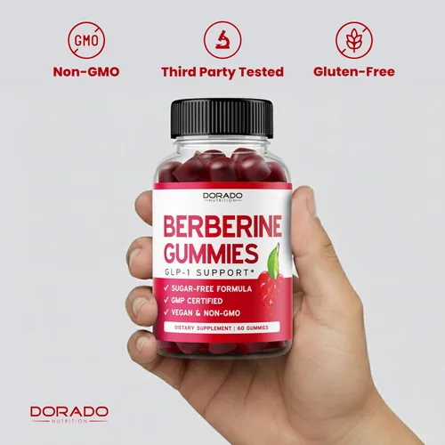Miniatura 7 de Gomitas de berberina con canela de Ceilán (1.200 mg) Suplemento de berberina de Ceilán y canela de Ceilán sin azúcar prémium para adultos, probado