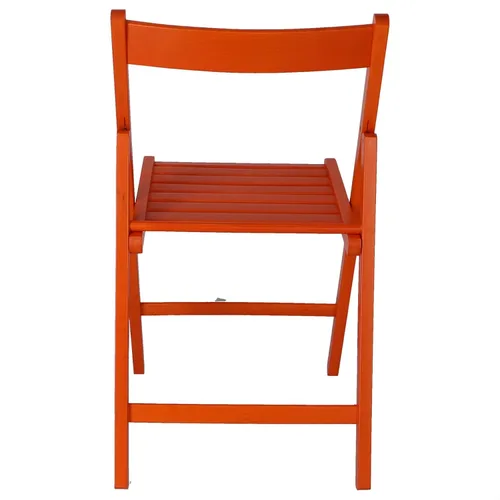 Miniatura 6 de 19018 Silla plegable baja madera naranja 16.9 x 18.1 x 31.1 in