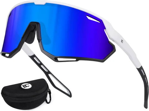 Miniatura 7 de BIRCEN Gafas de sol deportivas de béisbol para hombre: TR90 gafas de ciclismo ligeras envolventes para correr al aire libre MTB Bike