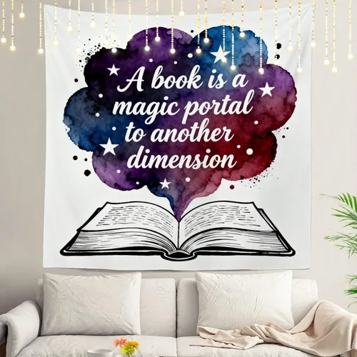 Miniatura 93 de Shrahala Tapiz de pared cristiano con palabras blancas, palabras de Navidad, escuela, Jesús, Biblia, adoración de la Biblia, tapiz grande
