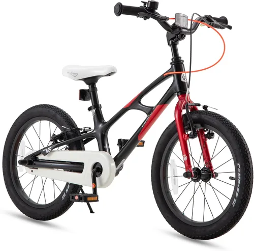 Miniatura 11 de RoyalBaby Bicicleta para niños, ligera de aleación de magnesio de 16/18 pulgadas, para niños y niñas de 4 a 9 años, ruedas de entrenamiento