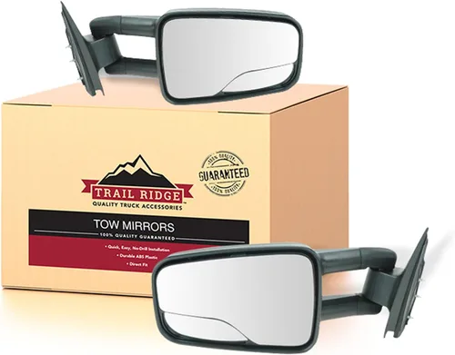 Miniatura 49 de Trail Ridge Juego de espejos de remolque de 2 piezas para el lado del conductor y del pasajero compatible con Ford F-150 FO1320479 FO1321479
