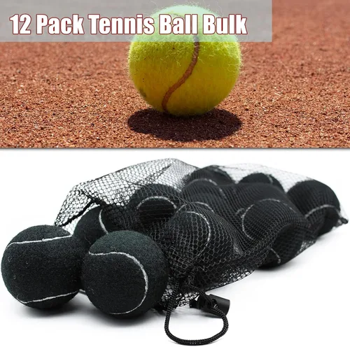 Miniatura 5 de Magicorange Pelotas de tenis, paquete de 12 pelotas de tenis de entrenamiento avanzado, pelotas de práctica, vienen con bolsa de malla para un fácil