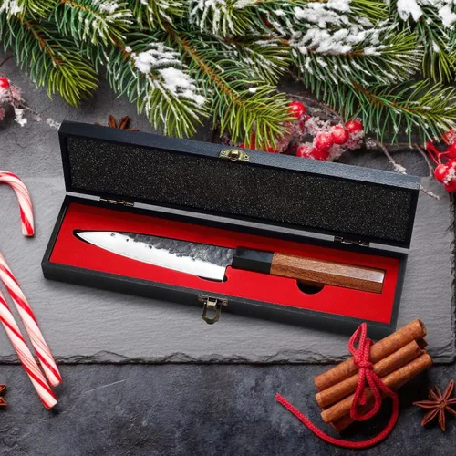 Miniatura 5 de MITSUMOTO SAKARI Cuchillo de pelar japonés de 5.5 pulgadas, acero 9Cr18MoV de 3 capas Fruit Peeling and Trimming, Small Vegetable Prep, Petty
