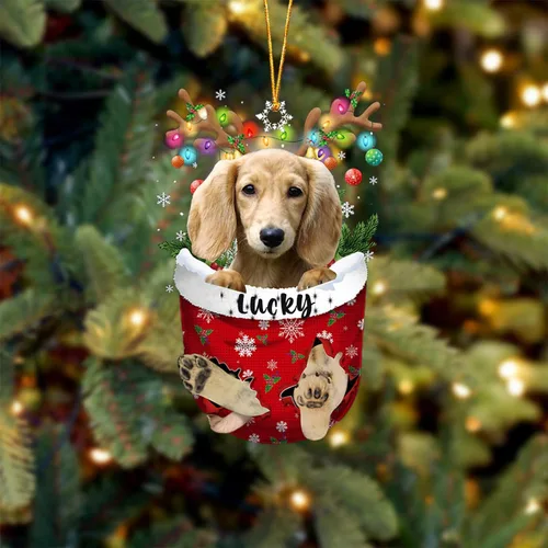 Miniatura 107 de Adorno de Navidad personalizado para perro Airedale Terrier en bolsillo de nieve, adorno para árbol de Navidad, idea de regalo para amantes