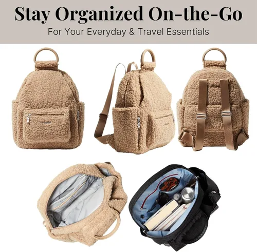 Miniatura 58 de Baggallini Mochila todo el día para mujer con pulsera de teléfono RFID, Negro, talla única