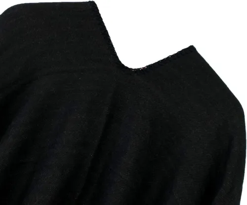 Miniatura 121 de Urban CoCo Poncho de colores para mujer, chal con frente abierto, color en bloques