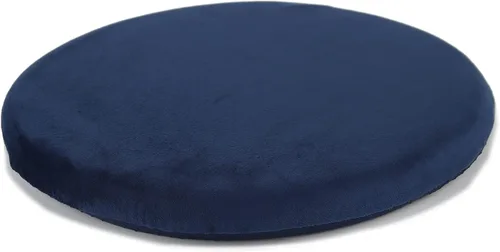 Miniatura 7 de Sigmat Cojín redondo de 13 pulgadas, cojín de espuma viscoelástica para silla pequeña, color negro