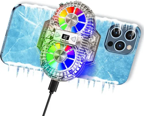 Miniatura 8 de TRILINK Enfriador de teléfono para juegos, ventilador de refrigeración universal para teléfono con dos modos de enfriamiento, funda de radiador