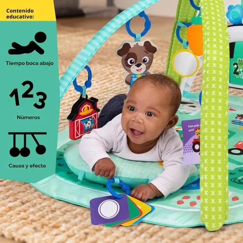 Miniatura 10 de Baby Einstein Exploradores de Granja 4 en 1 Kickin’ Tunes Gimnasio Musical de Música y Lenguaje de Descubrimiento de Prado, Edades 0 Meses y Más