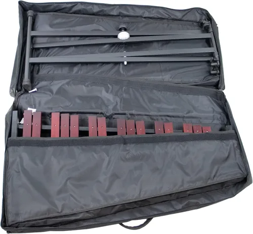 Miniatura 9 de Gearlux Xilófono de madera de 37 teclas con mazos, soporte ajustable y bolsa de concierto
