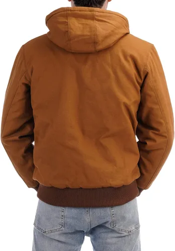 Miniatura 2 de Chaqueta deportiva acolchada con forro de franela para hombre, impermeable, de algodón, con capucha, abrigo de invierno