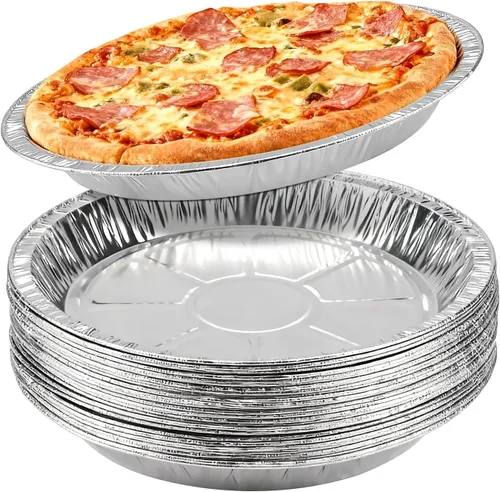 Miniatura 7 de Paquete de 100 moldes redondos de papel de aluminio para tartas de 4 pulgadas, latas desechables de papel de aluminio para hornear, cocinar