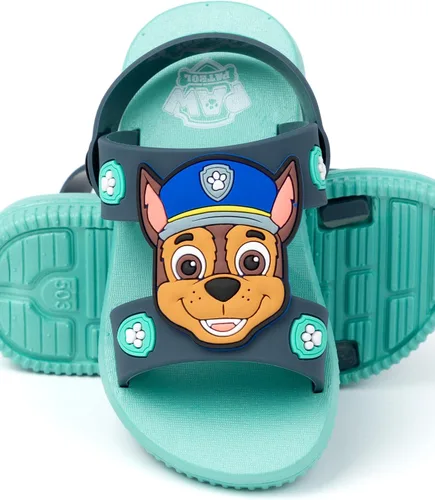 Miniatura 4 de Paw Patrol Sandalias para niños Deslizadores azules para niños con correa de apoyo Chase The Police Dog Zapatos de verano Calzado sin cordones
