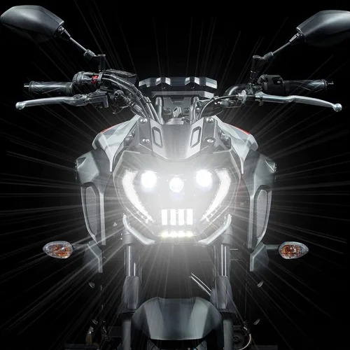 Miniatura 6 de Faro LED para Yamaha MT07 MT09 FZ09, Faro Delantero LED Lámpara Frontal con Haz Alto y Bajo Luz de Señal de Giro Luces Blancas de Circulación