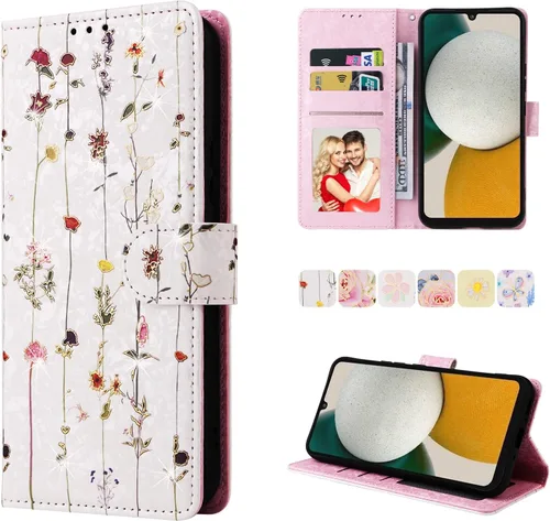 Miniatura 33 de UEEBAI Funda tipo billetera para Samsung Galaxy A16 4G/5G, cubierta de cuero PU con soporte, bloqueo RFID, funda flip con ranuras para tarjetas