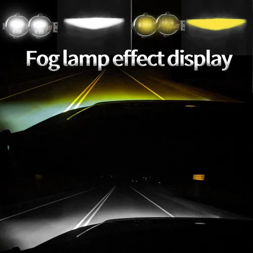 Miniatura 2 de Luces antiniebla LED súper brillantes de doble color mejoradas para Dodge Ram 1500 2002-2008 2003-2009 Ram 2500 3500 2004-2006 Durango Camioneta Luz