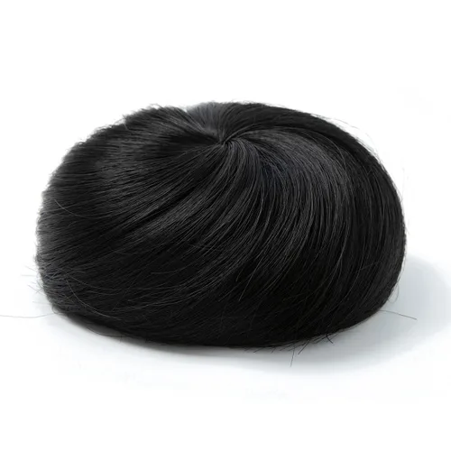 Miniatura 2 de Moño de bailarina, pieza sintética para recoger el cabello, moño de extensión de cabello Q3 de Sarla Negro azabache