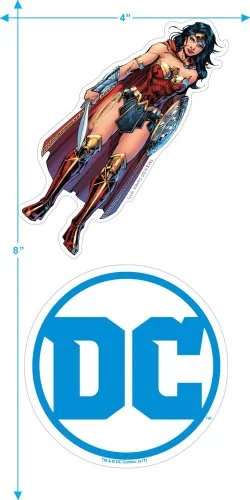 Miniatura 4 de Popfunk Camiseta y calcomanías con logotipo de Wonder Woman