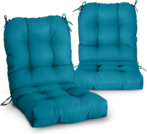 Miniatura 17 de EAGLE PEAK Cojín Acolchado para Silla de Exterior/Interior para Asiento/Respaldo, Juego de 1, 42'' x 21'', Azul Claro