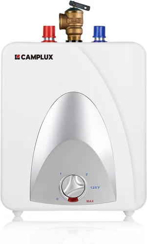 Miniatura 8 de CAMPLUX Calentador Eléctrico de Agua Caliente de 6 Galones, 120-Volt con Cable 1440W Calentador de Agua Eléctrico de Mini-Tanque para Punto de Uso
