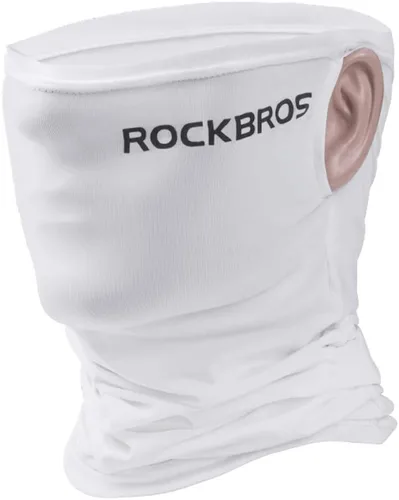 Miniatura 12 de ROCKBROS Polaina refrescante para el cuello, máscara facial, bufanda de pesca, cubierta facial para hombres y mujeres