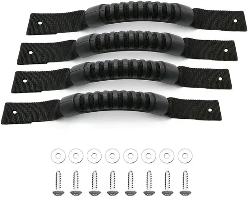 Paquete de 4 asas de transporte de kayak para percepción del océano, agua, deportes al aire libre, canoa, barco, kayak con tornillos