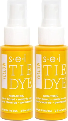 Miniatura 22 de S.E.I. Botella de spray de teñido anudado de caléndula: 2 oz. Spray de tinte de tela no tóxico, tinte permanente para ropa DIY, One Step