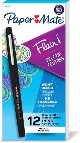 Miniatura 11 de Paper Mate® Flair Bolígrafos de punta de fieltro, punta media (0.028 in), colores surtidos, 12 unidades, edición de 250 aniversario de EE. UU