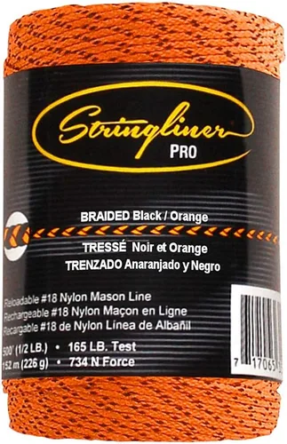 Miniatura 2 de Paquete de contratista de rollo de repuesto trenzado Mason Line 500' - Negro/Naranja (paquete de 6) - SL35491CPK