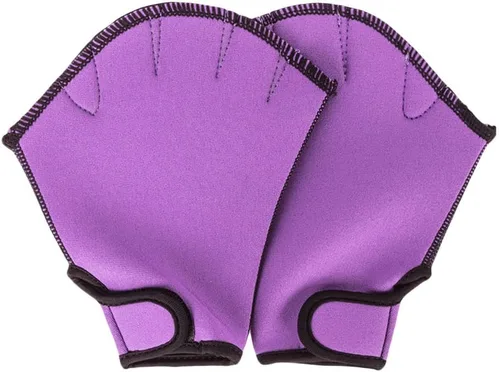 Miniatura 10 de MEKOTSK 1 par de guantes de entrenamiento de natación para ayudar a la resistencia de la parte superior del cuerpo, guantes de natación Aqua Fit