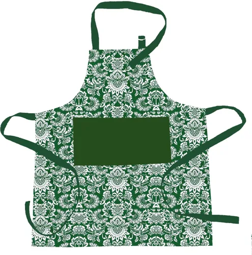Miniatura 9 de Delantal, bosque de Navidad, delantal 100% algodón con correa ajustable para el cuello y lazos y bolsillo extralargos, tamaño 28 x 32 pulgadas.
