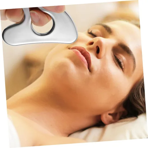 Miniatura 5 de Beavorty Tabla de raspado de metal, accesorio de masaje, raspador facial para el hogar, masajeador de cuello, hombro, brazo, raspador de pies