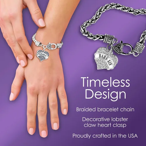 Miniatura 4 de Inspired Silver - Pulsera con dije de círculo de plata con joyas de circonita cúbica