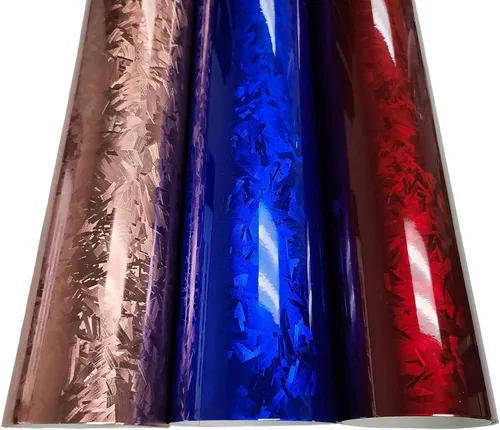 Rollo de vinilo forjado de fibra de carbono forjado con fibra de carbono CF brillante brillante para automóvil, liberación de aire, sin burbujas