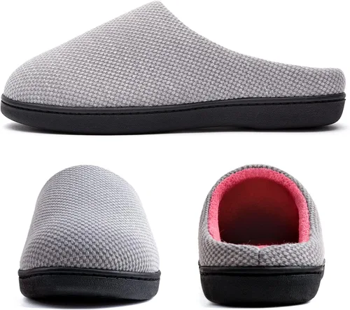 Miniatura 3 de RockDove Pantuflas de espuma viscoelástica de punto Birdseye para mujer