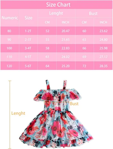 Miniatura 7 de Nutyomi Vestido de verano para niñas pequeñas para el regreso a la escuela, con tirantes de gasa, con volantes, elegante vestido de verano
