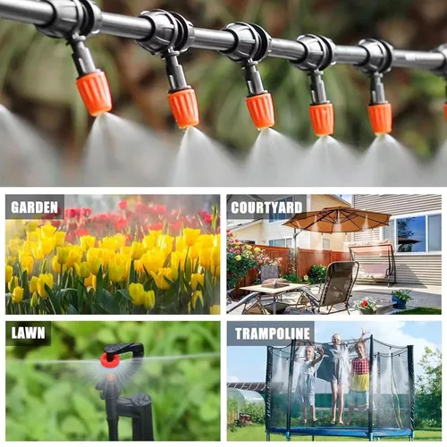 Miniatura 5 de Kit de sistema de riego por goteo para jardín: 299CPS Kits de riego por goteo automático Sistema de riego de plantas de invernadero con 5 tipos