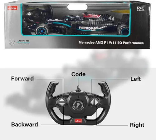 Miniatura 4 de RASTAR Coche RC escala 1/12 2.4Ghz Mercedes-AMG F1 W11 EQ rendimiento oficial de la serie RC Radio control remoto coche