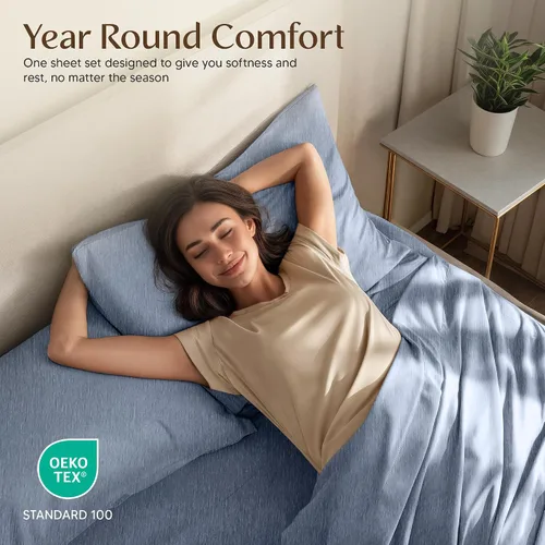 Miniatura 19 de Utopia Bedding Juego de sábanas Queen – Sábanas de 4 piezas para cama tamaño Queen, microfibra suave y transpirable, incluye 1 sábana bajera, 1 Gris