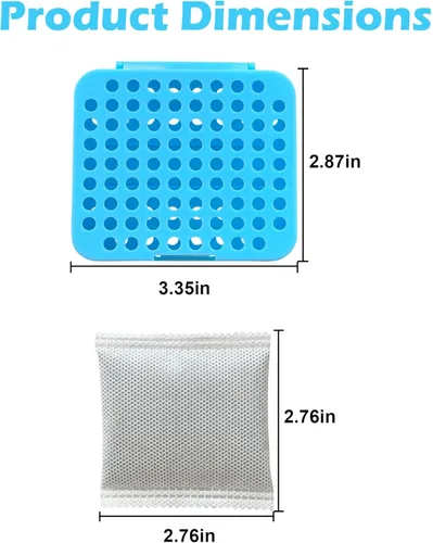 Miniatura 4 de Paquete de 2 cajas desodorizantes adhesivas, paquete de 12 repuestos para eliminar olores para basura, eliminador de olores de carbón activado