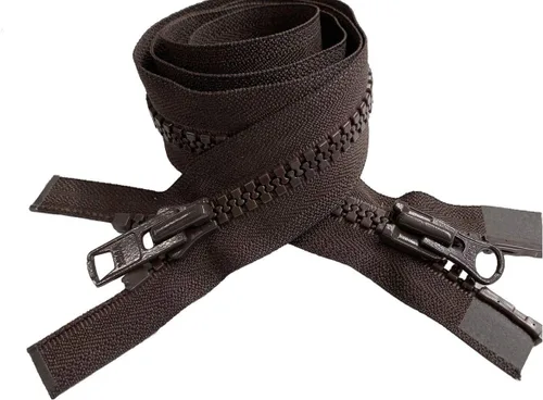 YKK #10 36 pulgadas plástico moldeado bidireccional resistente Vislon separador (chaqueta) cremallera para coser abrigo, chaqueta, abrigo de Marrón