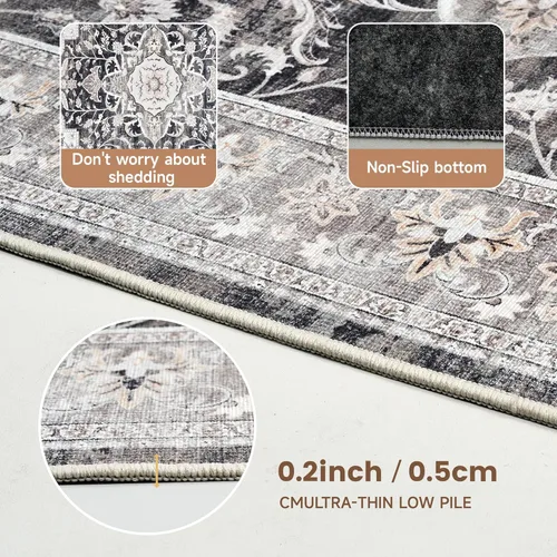 Miniatura 4 de Tapete para silla de oficina para piso de baldosas de madera dura, 36"x48" protector de alfombra antideslizante debajo del escritorio para tapete