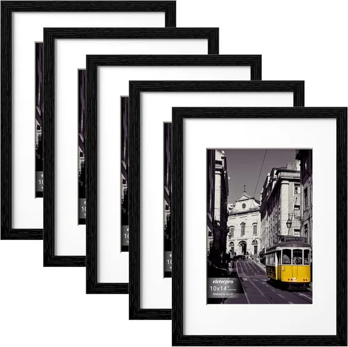 Miniatura 115 de eletecpro - Juego de 10 marcos de fotos de 5 x 7 pulgadas, collage de marcos de fotos para decoración de pared, muestra fotos de 4 x 6