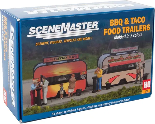 Miniatura 5 de Walthers SceneMaster Barbacoa y Taco Food Trailers 949-2904 HO Scale Model Railroad - Modelo de vehículo