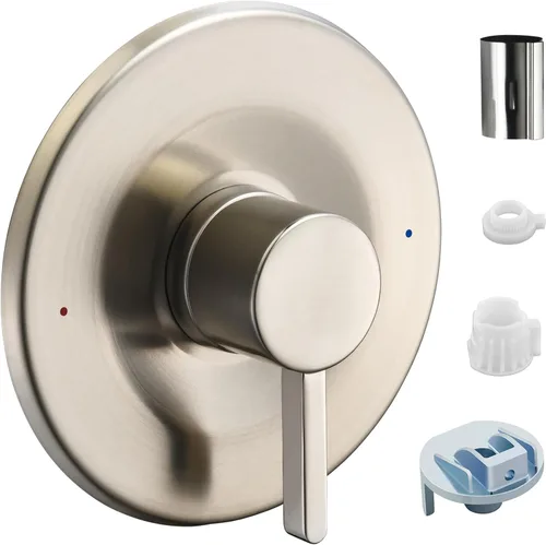 Miniatura 8 de Kit de molduras de ducha y bañera, compatible con válvula Moen Posi-Temp, níquel cepillado