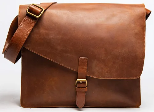 Miniatura 2 de HIDES Bolso de mensajero de cuero de grano completo hombro Crossbody Travel Satchel se adapta a portátil de 13