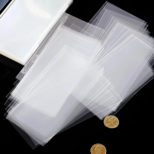 Miniatura 5 de Shappy 151 fundas transparentes para dinero con estuche de almacenamiento de plástico, soportes de dinero de papel, fundas para billetes de dólar