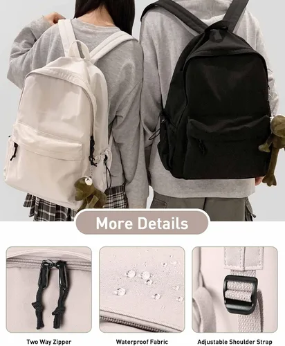 Miniatura 3 de BJLFS Mochila para mujer, Blanco, Mochilas Daypack