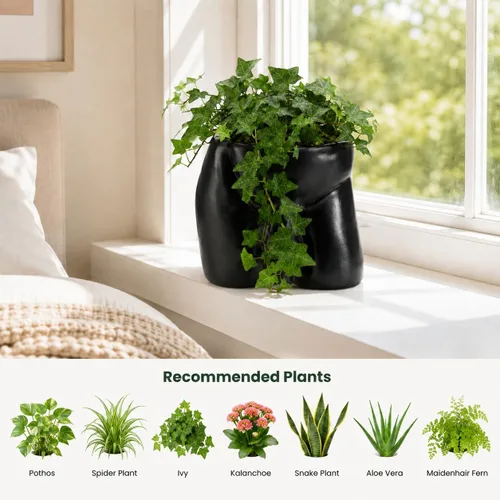 Miniatura 5 de Lourich Jarrones corporales para decoración – Maceta divertida, macetas de cuerpo masculino – Regalo de broma para suculentas y cactus